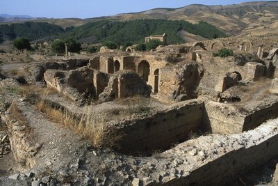 Allmän vy av baden, hög kejsartid (27 f.Kr. - 395 e.Kr.) av Roman Imperial Period