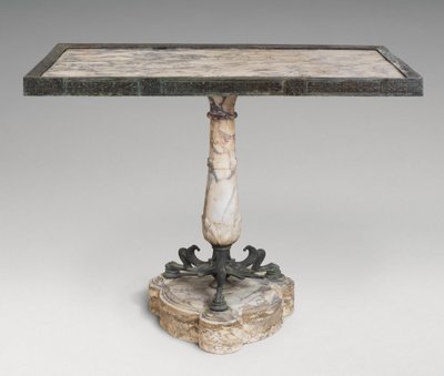 Marmor och brons bord av Roman Imperial Period