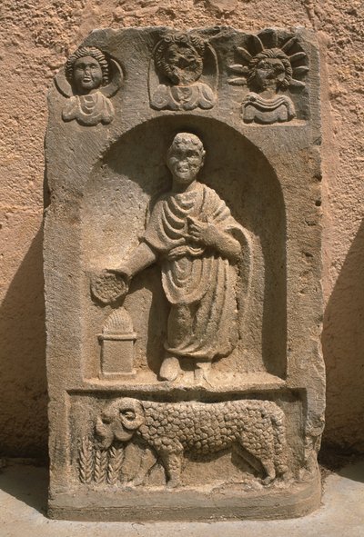 Stela, höga kejsarperioden (27 f.Kr.-395 e.Kr.) av Roman Imperial Period