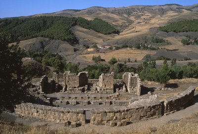 Vy över teatern, den höga kejsartiden (27 f.Kr. - 395 e.Kr.) av Roman Imperial Period