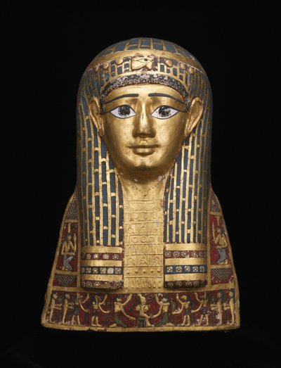 Mummy Head Cover, 1:a århundradet f.Kr av Roman Period Egyptian