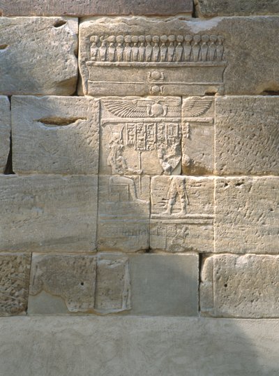 Relief från Temple of Dendur, c.10 f.Kr. (eolisk sandsten) av Roman Period Egyptian