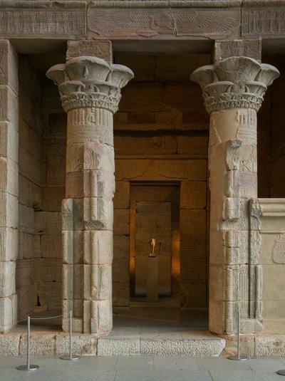 Temple of Dendur, c.10 f.Kr. (eolisk sandsten) av Roman Period Egyptian