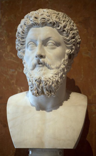 Art Rom Byst av den romerske kejsaren Mark Aurele (121 - 180 AD) marmor av Roman Roman