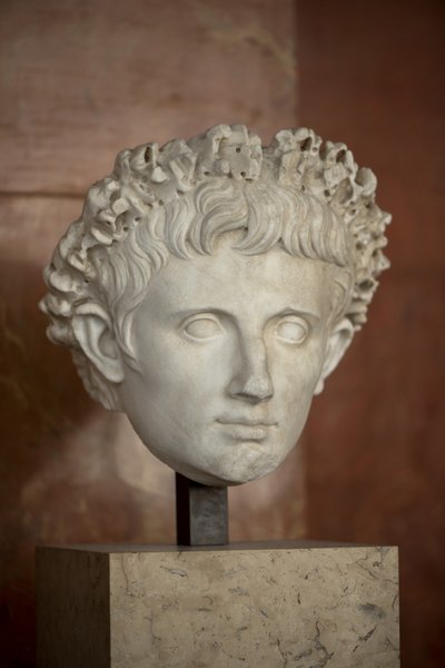Art Rome Chef för kejsar Augustus (63 f.Kr. - 14 e.Kr.) marmor av Roman Roman
