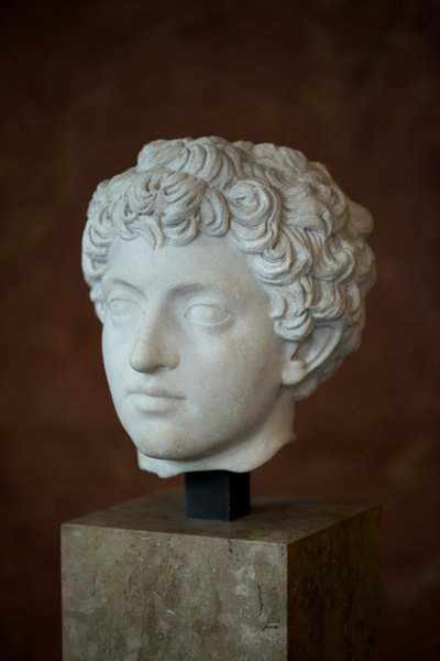 Art Rome Chef för den romerske kejsaren Mark Aurele Young (121 - 180 AD) Marmor av Roman Roman