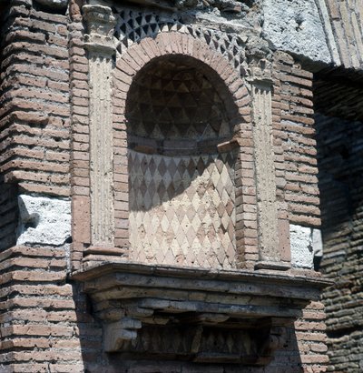 Casa del Laraire (Lararium) i Ostia (Ostia), i närheten av Rom. av Roman Roman