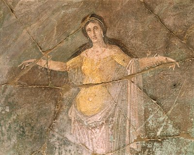 Italien, Kampanien, Neapelprovinsen, Pompei, Prästen Amandus hus, Fresko föreställande Andromeda av Roman Roman