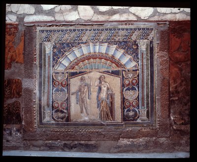 Neptunus och Amfitrit. Väggmosaik från triklinium i Casa di Nettuno e Amphitrite, 500-talet f.Kr.-1:a århundradet e.Kr. av Roman Roman