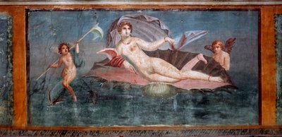 Romersk konst: "" Venus "" Fresk av Venus hus i snäckan 1:a århundradets Pompei, Italien - Romersk konst: Venus. Fresk från House of Venus i Conch. 1:a århundradet. Pompeji, Italien av Roman Roman