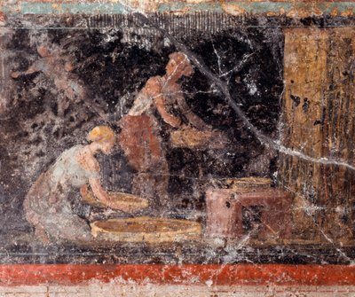 Romersk konst: kvinnor som gör läxor, från frisen i rum C, Villa Farnesina (romersk konst: kvinnor som gör läxor, från frisen i rum C, Villa farnesina) Rom museo nazionale romano av Roman Roman
