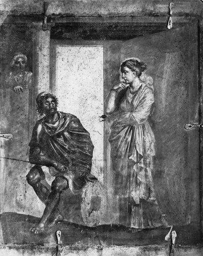 Ulysses och Penelope, från Macellum, Pompeji av Roman Roman