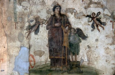 Venus Pompeiana, fresk från de fyra gudarnas Teberna, Via dell