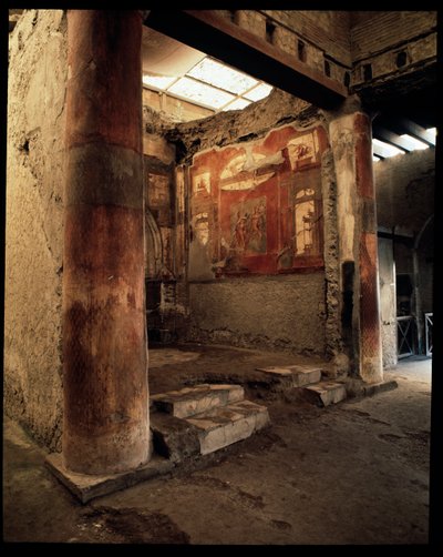 Vy över College of the Augustales, 500-talet f.Kr.-1:a århundradet e.Kr av Roman Roman