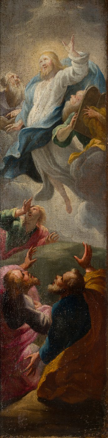 Kristus visar sig för sina lärjungar, ca 1650-1750 (olja på duk) av Roman School