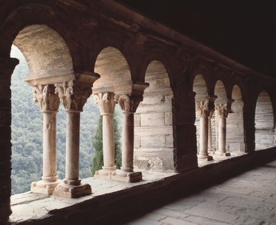 Utsikt över Priory av Romanesque