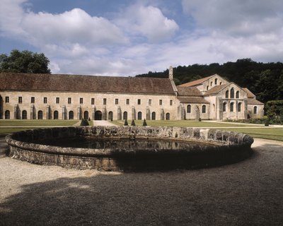 Utsikt över klostret av Romanesque