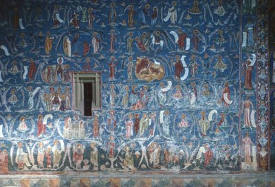 Jesses träd, sydfrontmålning, 1547-50 av Romanian School