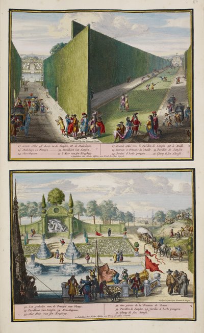 The Park at Enghien, c.1685, illustration från en 