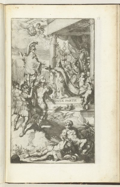 Titeltryck för andra delen av Guerres de Flandres Andra delen (titel på objekt) Guerres de Flandres (serietitel) av Romeyn de Hooghe (attributed to)