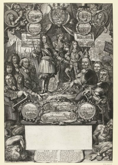 Allegori över Vilhelm III:s segrar 1673 av Romeyn de Hooghe