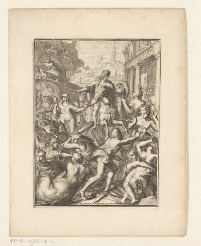 Allegorisk framställning av Vilhelm III till häst av Romeyn de Hooghe