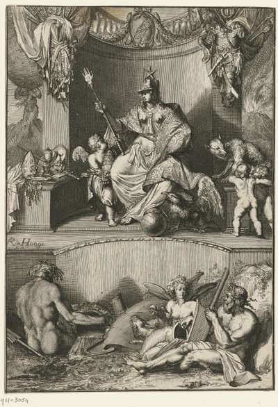 Allegorisk representation av staden Rom av Romeyn de Hooghe