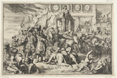 Fransk invasion och brytande av unionens enhet av Romeyn de Hooghe