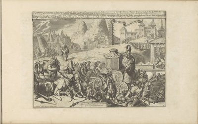 Religiösa handlingar och ceremonier i Indien Djävuls- och idoltjänst / Service Diabolique et Idolatres des Circassiens, etc (titel på objekt) Les Indes Orientales et Occidentales et autres lieux (serietitel) av Romeyn de Hooghe