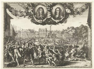 Mordet på bröderna de Witt, 1672 av Romeyn de Hooghe