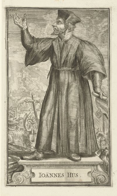 Portrait of John Hus, 1701 av Romeyn de Hooghe