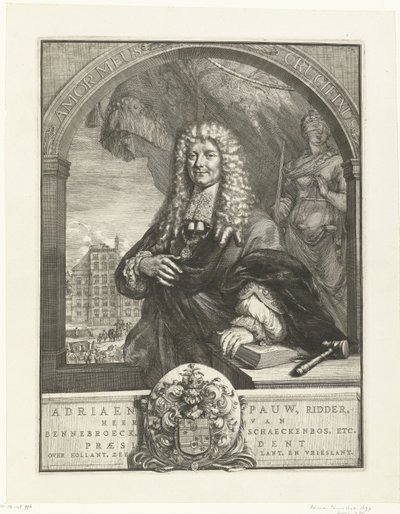 Porträtt av Adriaen Pauw av Romeyn de Hooghe