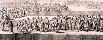 Drottning Mary II:s begravning, Westminster Abbey, London, 1695 av Romeyn de Hooghe