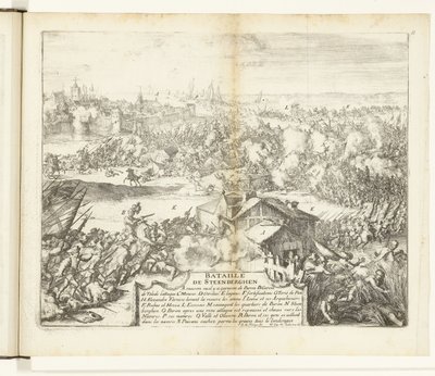 Slaget vid Steenbergen, 1583 Bataille de Steenberghen (titel på objekt) Guerres de Flandres (serietitel) av Romeyn de Hooghe