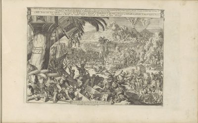 Spanska wredheden i Västindien Spaensche Tyrannyen in de Westindies / Spanjorernas tyranni i Västindien (titel på objektet) Öst- och Västindien och andra platser (serietitel) av Romeyn de Hooghe