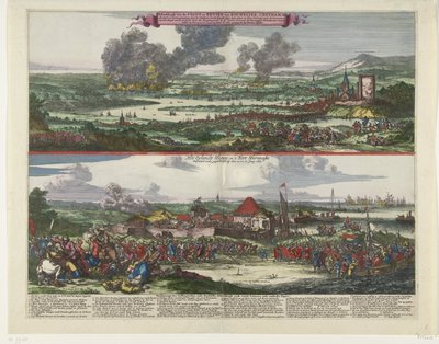 Resan till Chatham och erövringen av Isle of Sheppey, 1667 Bild av Stadt and Revier of Rochester, Chetham etc. / Het Eylandt Shepey and 