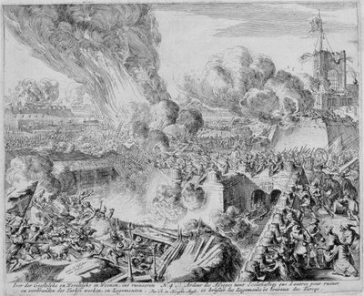 Vienna Print Cycle, Defense of the Fortifications of Vienna by Civilians, 1683 av Romeyn de Hooghe