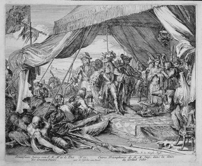 Tryckcykel i Wien, kejsar Leopolds (1640-1705) intåg i storvisirens tält, 1683 av Romeyn de Hooghe