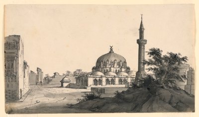 Scenografi, moské på torget av Romolo Achille Liverani