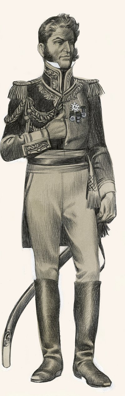 Antonio Lopez de Santa Anna av Ron Embleton