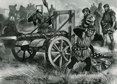 Avfyrar en kanon av Ron Embleton
