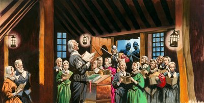 Nonkonformister som blev Pilgrimsfäderna av Ron Embleton