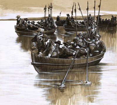 Skottarna och irländarna trotsar Cromwell av Ron Embleton