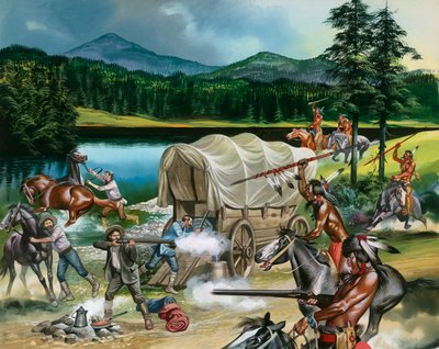 När den röde mannen red: Nez Perce-folket av Ron Embleton