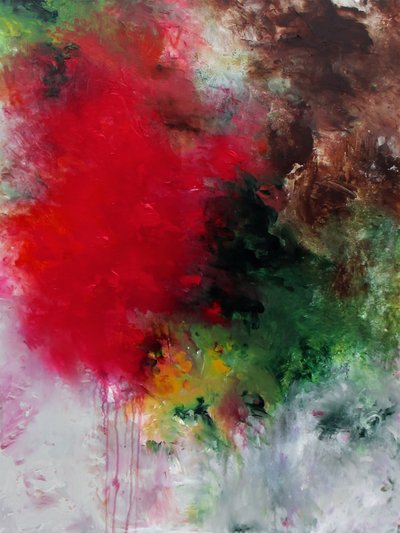 Livfull abstrakt expressionism av Ron Halfant