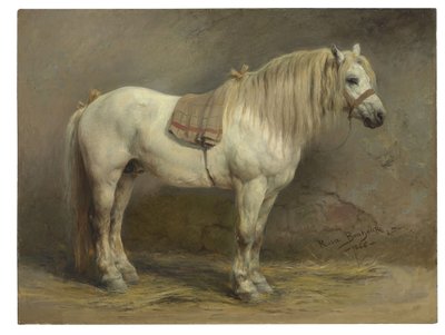 En vit häst av Rosa Bonheur