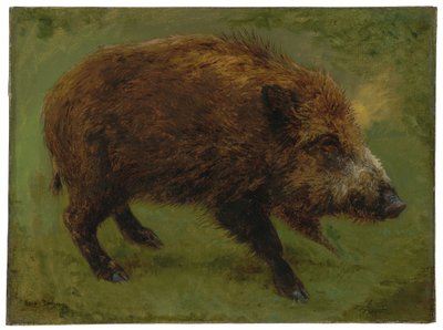 Vildsvinet (olja på duk) av Rosa Bonheur