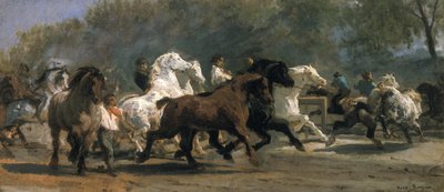 Studie för hästmarknaden, 1852-54 av Rosa Bonheur