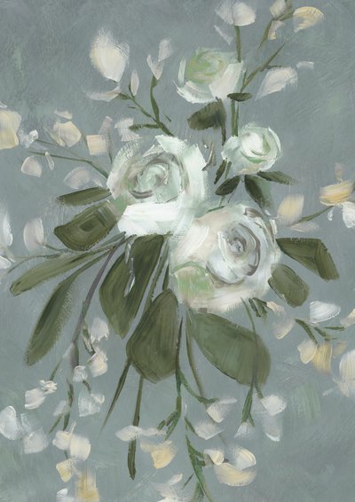 Dämpade botaniska blommor av Rosana Laiz Blursbyai
