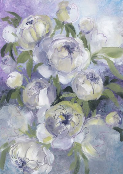 Mjuka pionblommor av Rosana Laiz Blursbyai